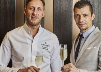 Chef de Cuisine Davide Giacomelli and Restaurant Manager Artem Viglione