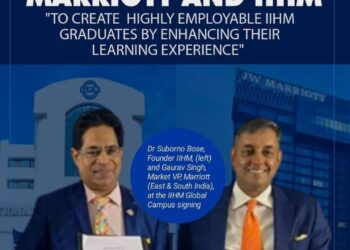 IIHM Signs Mou With Marriott Hotels India To Enhance Industrial Learning For Its Students