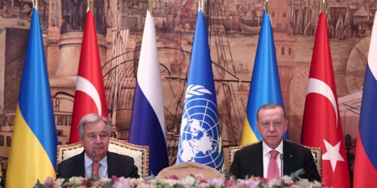 Turkey-UN Agreement Of Landmark Grain Deal Sealed To Relieve Food Crisis.