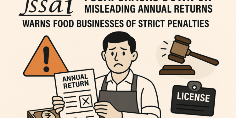 FSSAI Cracks Down on Misleading Annual Returns: Warns Food Businesses of Strict Penalties